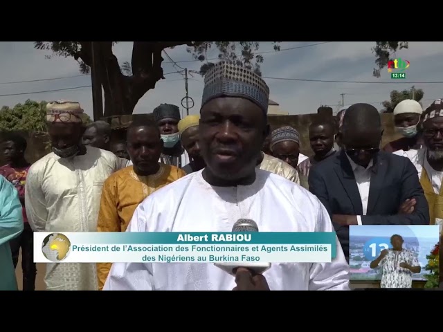 Pose de première pierre de la maison du Niger au Burkina Faso sur une parcelle attribuée depuis 1986