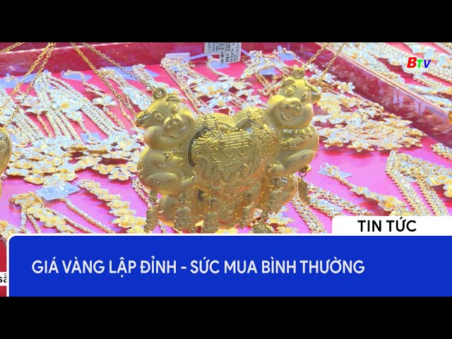 Giá vàng lập đỉnh – Sức mua bình thường