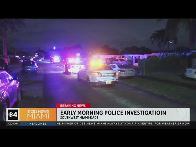 Heavy police presence near Southwest Miami-Dade home