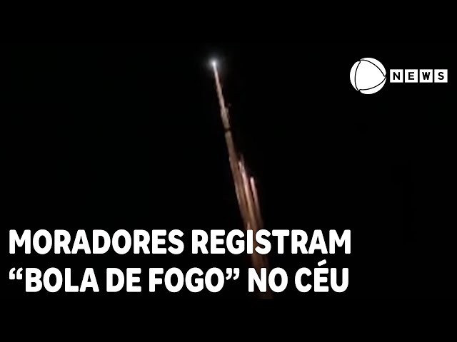 Moradores do Nordeste registram "bola de fogo" no céu