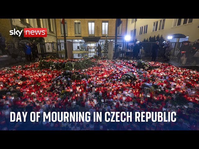 Minute's silence for Prague shooting victims