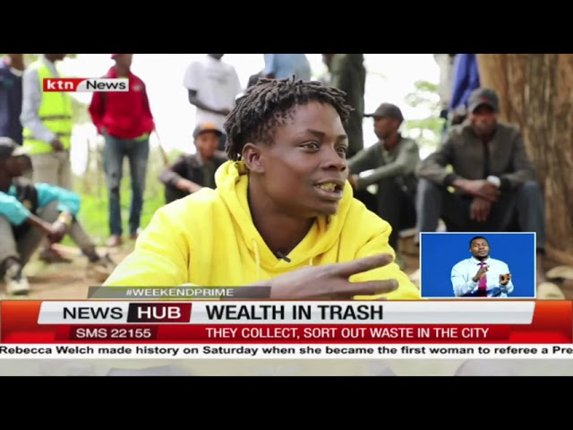 Another man's trash benefits the street youth in Githurai as they get involved in cleanups