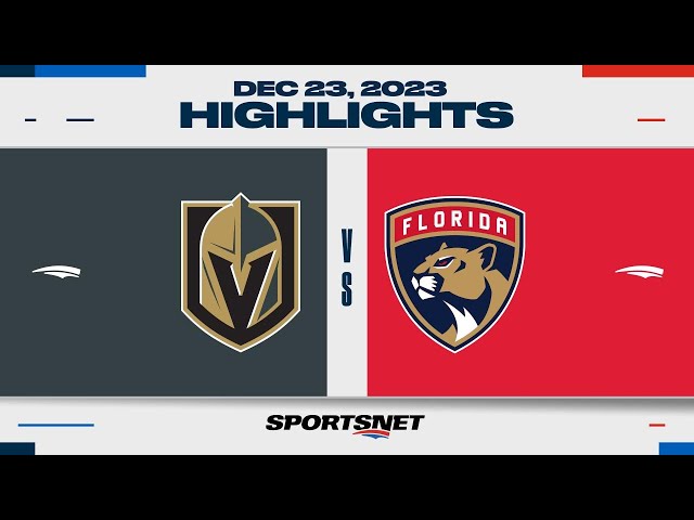 NHL Highlights | Golden Knights vs. Panthers - December 23, 2023