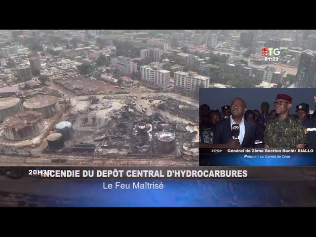 www.guineesud.com: Incendie du dépôt central d’hydrocarbures: le feu maîtrisé: les autorités sur pl.