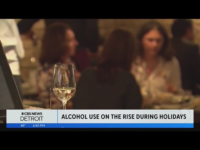 Alcohol use on the rise during the holidays