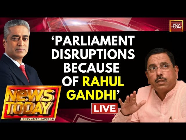 Rajdeep Sardesai LIVE With Parliamentary Affairs Minister Pralhad Joshi After Mass MP Suspension