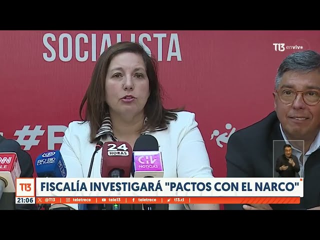 Fiscalía investigará "pactos con el narco"