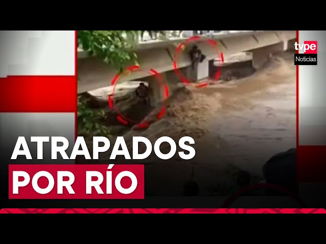 SAN MARTÍN: rescatan a dos jóvenes en rio Cumbaza