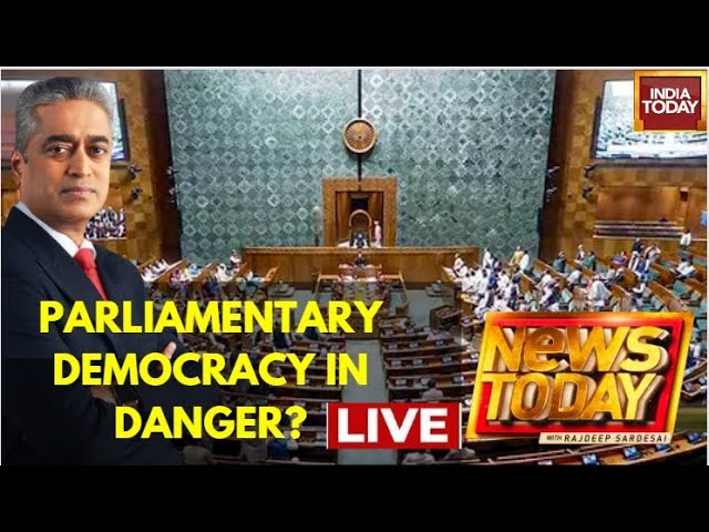 Rajdeep Sardesai LIVE: Political Debate On, Modi Govt In Absolute Power? | Total Breakdown In Parl?