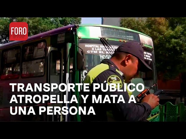 Muere una persona atropellada por transporte público en Avenida Circunvalación, CDMX- Las Noticias