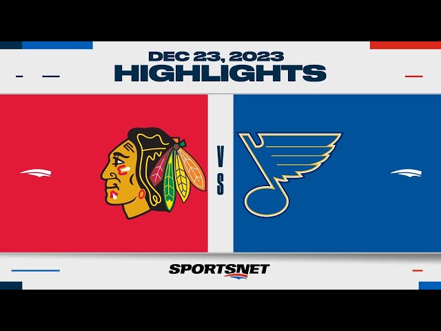 NHL Highlights | Blackhawks vs. Blues - December 23, 2023