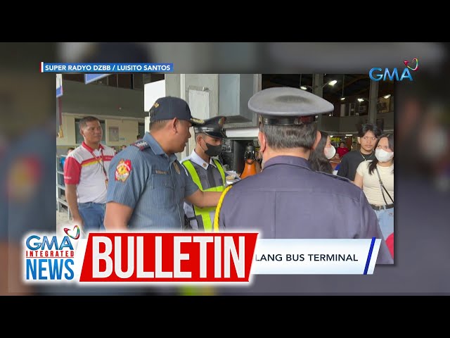 PNP SOSIA, nag-inspeksyon sa ilang bus terminal | GMA Integrated News Bulletin