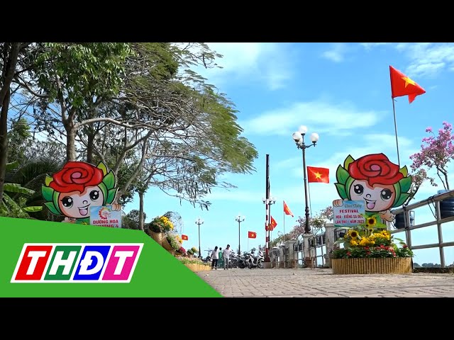 Sa Đéc có thêm những đường hoa phục vụ du khách dịp Festival | THDT