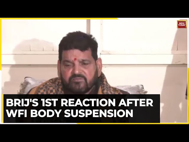 Brij Bhushan's 1st Reaction After WFI Body Suspension Says Wrestling Federation To Take Decisio