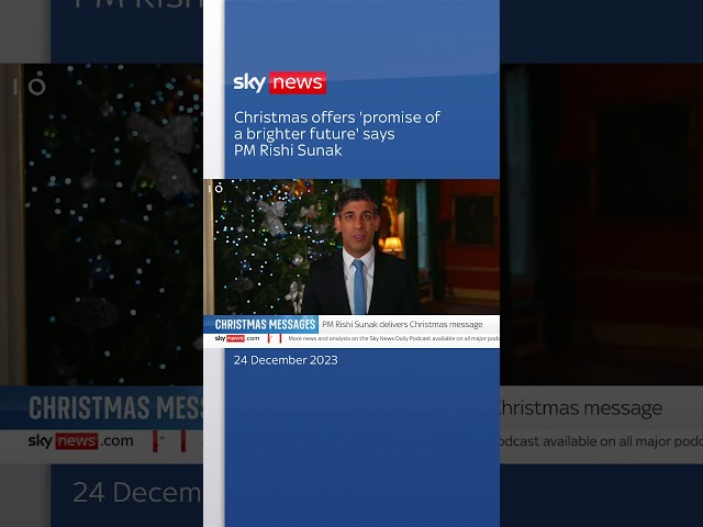 Rishi Sunak Christmas message 2023