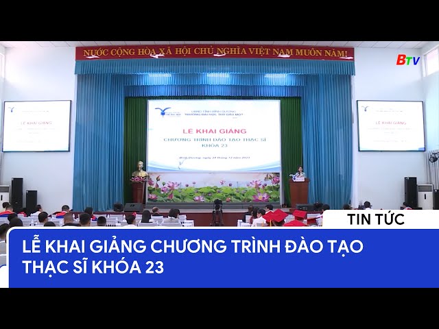 Lễ khai giảng Chương trình đào tạo Thạc sĩ khóa 23