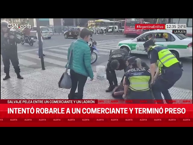 INTENTÓ robarle a un COMERCIANTE y terminó PRESO