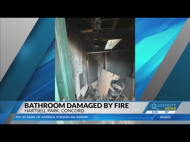 Fire damages Hartsell Park bathroom