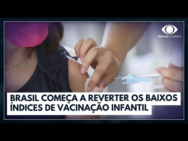 Vacinas infantis registram alta em 2023 | Jornal da Band