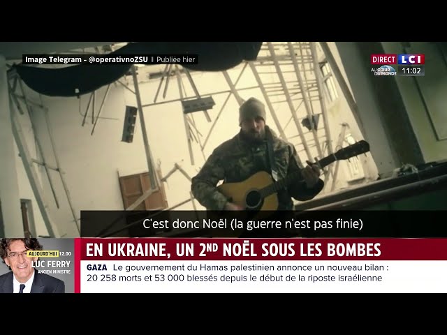 Des soldats ukrainiens adaptent les chansons cultes de Noël pour rappeler que "la guerre contin