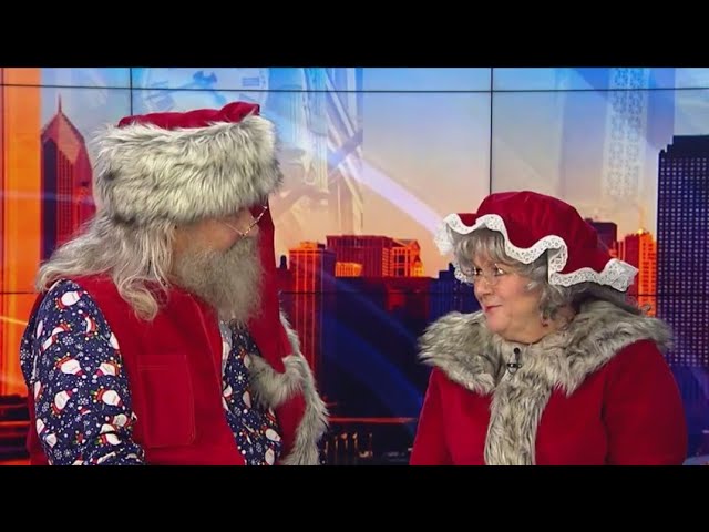 Santa and Mrs. Claus get ready for Christmas