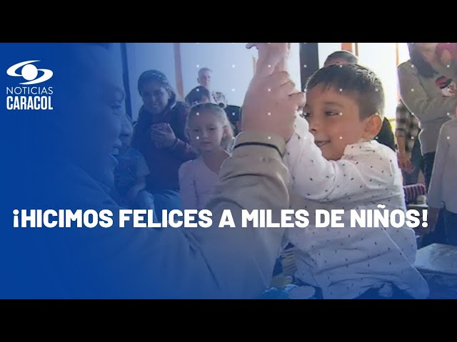 Finalizan los Encuentros Navideños de Noticias Caracol con niños que luchan contra el cáncer