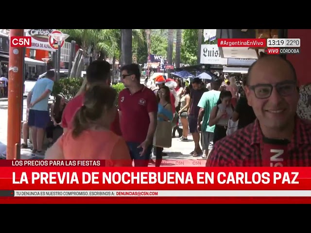 La previa de NOCHEBUENA en CARLOS PAZ