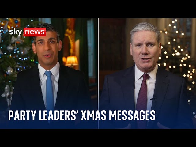 Christmas: Party leaders deliver messages of 'hope' for the country