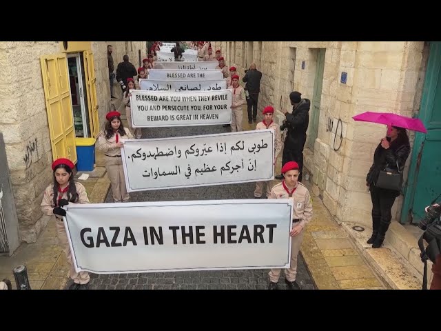 Subdued celebrations in Bethlehem ahead of Christmas Day