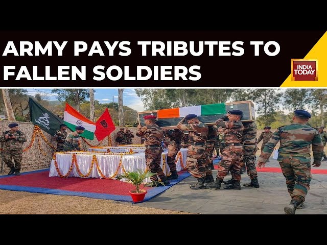 J&K's Poonch Terror Attack: Army Pays Tributes To Fallen Soldiers