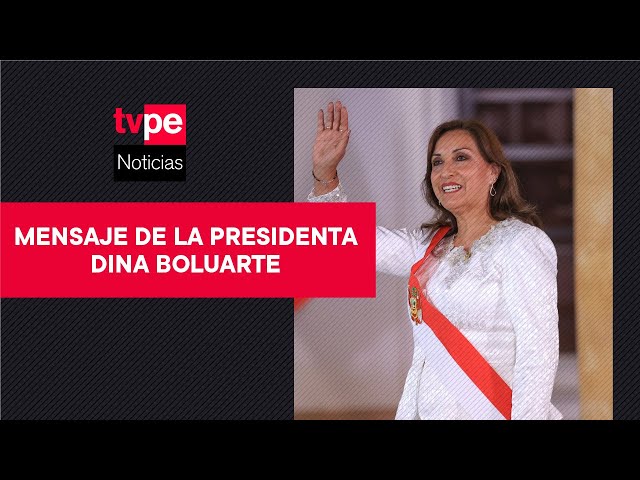 Presidenta Dina Boluarte brinda un mensaje con motivo de la Navidad