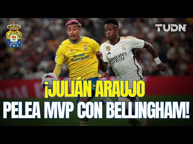 ¡MEXICANO DE ÉLITE! !JULIÁN ARAUJO pelea de tú a tú con JUDE BELLINGHAM por ser el MVP! | TUDN