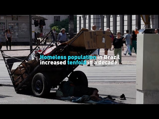 Homeless population in Brazil increased tenfold in a decade