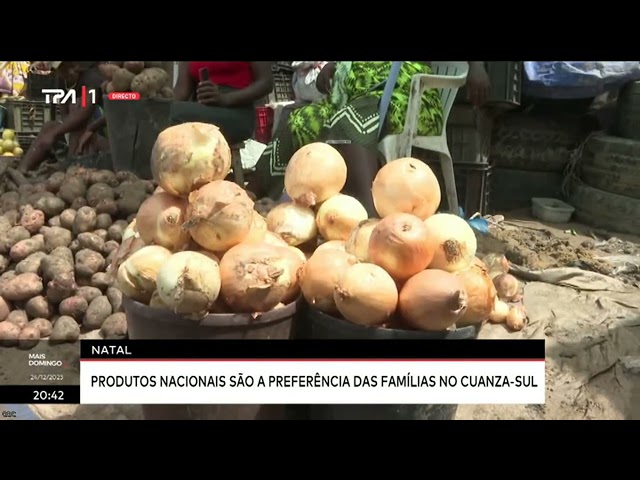 Natal - Produtos nacionais são a preferência das famílias no Cuanza-Sul