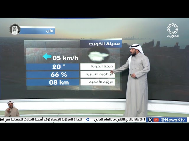 طقس مائل للبرودة والرياح شمالية غربية