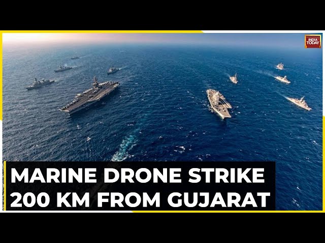 Ship With 20 Indians On Board Hit By Drone Off Gujarat's Coast, Crew Safe | Watch This Report