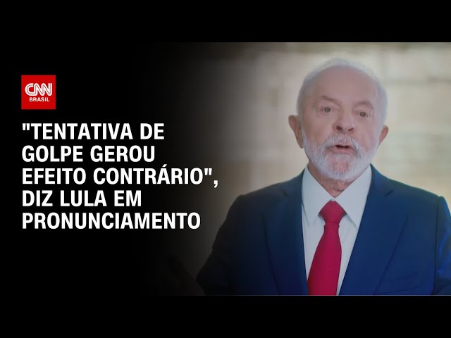 "Tentativa de golpe gerou efeito contrário", diz Lula em pronunciamento | CNN PRIME TIME