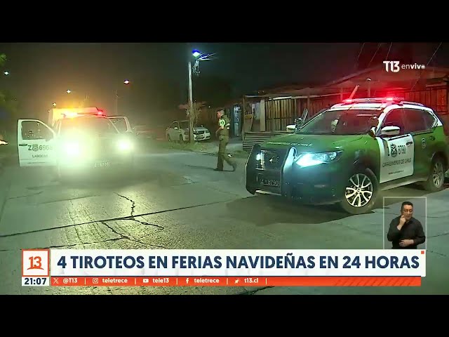 Cuatro tiroteos en ferias navideñas en 24 horas