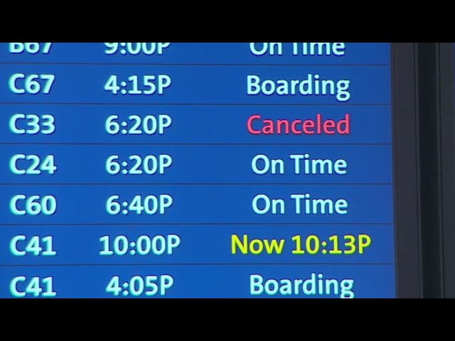 Over 400 flights canceled, delayed at DIA on Christmas Eve