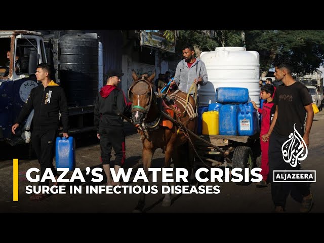 Surge in infectious diseases as water supplies and sanitation collapse in Gaza