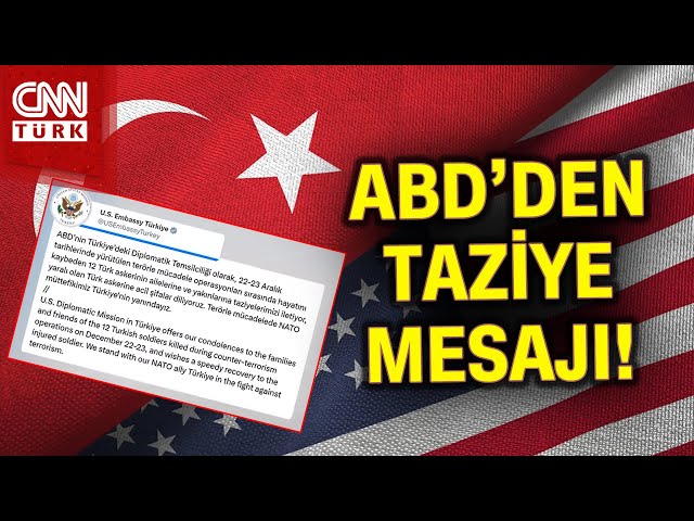 ABD Büyükelçiliğinden Şehitler İçin Taziye Mesajı! #Haber