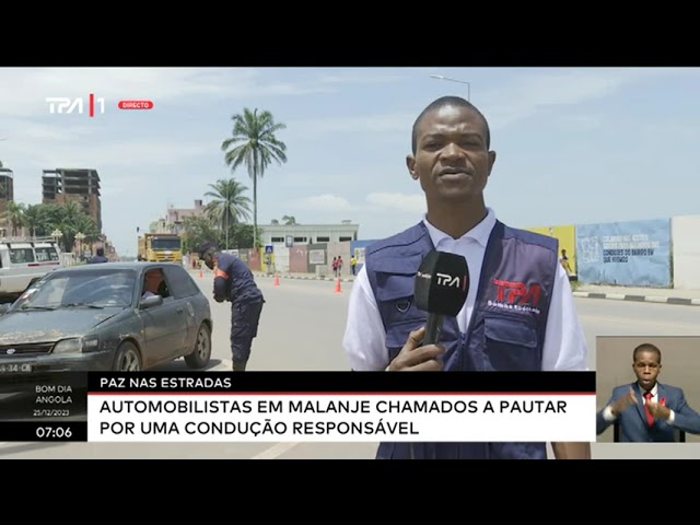 Paz nas estradas - Automobilistas em Malanje chamados a pautar por uma condução responsável