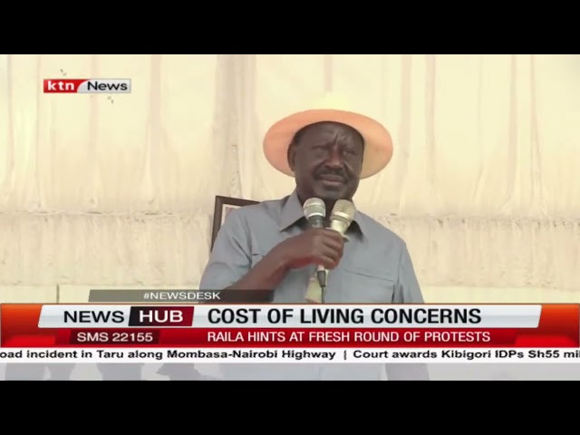 Cost of living concerns: Raila Odinga hints at a fresh round of protests