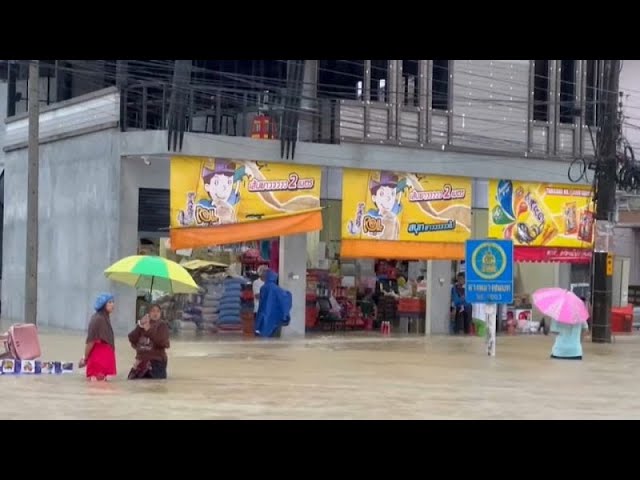 Thaïlande : pluies torrentielles sur le sud du pays