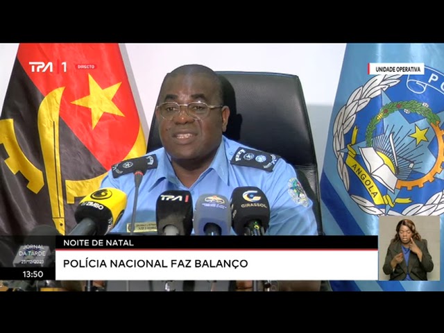 Noite de natal - Polícia nacional faz balanço