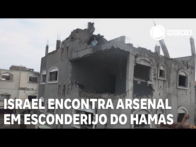 Tropas de Israel encontram esconderijo de armas do Hamas