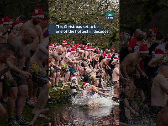 Christmas set to be one of the hottest in decades #itvnews #weather