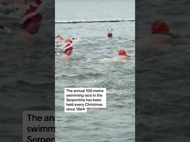 Swimmers brave annual Christmas Day race