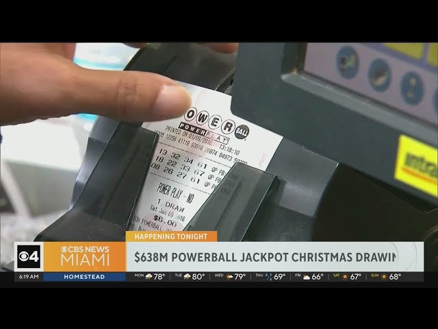 Powerball jackpot reaches $638 million in time for Christmas drawing