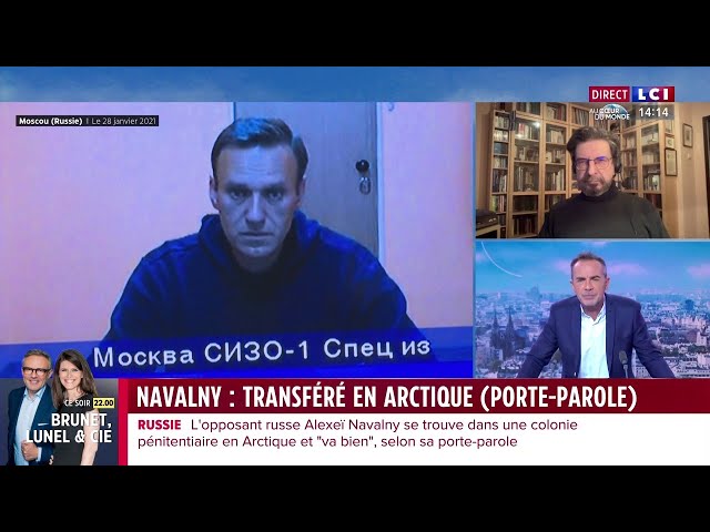 Alexeï Navalny  l'opposant russe localisé dans une colonie pénitentiaire de l'Arctique